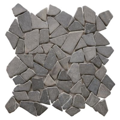 Mosaïque mur et sol Palladien gris/argent 30 x 30 cm