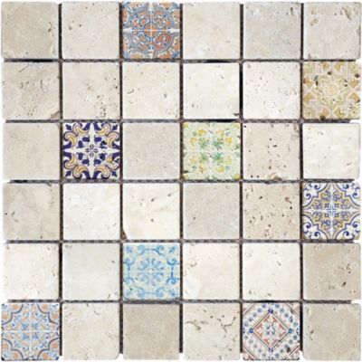 Mosaïque mur et sol Renaissance beige 30,5 x 30,5 cm