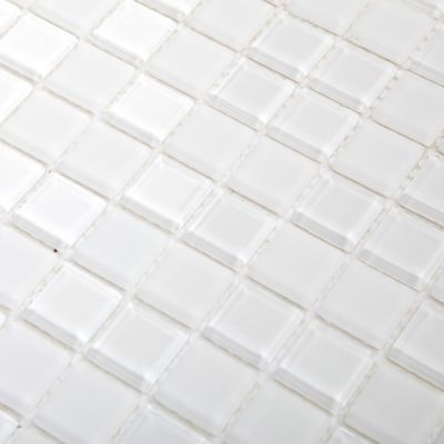 Mosaïque mural blanc 30 x 30 cm Glina