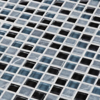 Mosaïque noir 30 x 30 cm Barya Colours