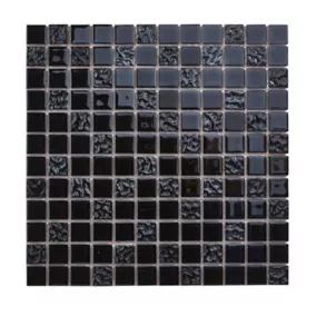 Mosaïque noir 30 x 30 cm Flourencia Colours