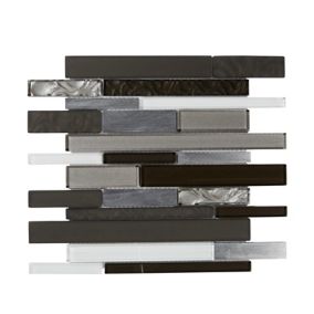 Mosaïque noir 30 x 30 cm Palermio Colours