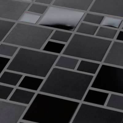 Mosaïque noir 30 x 30 cm Tourino Colours
