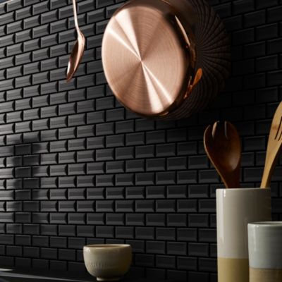 Mosaïque noir 30x30cm Trentie GoodHome
