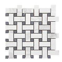 Mosaïque noir et blanc 30x30cm Ultimate marble