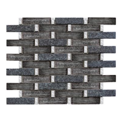 Mosaïque noir Jewel Black 30 x 33,5 cm