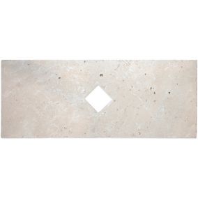 MOSAIQUE RENAISSANCE TRAVERTIN IVOIRE PERCE 1 PIÈCE 20 x 50 CM CASA LINEA
