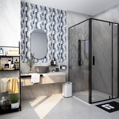 Mosaïque Rennell gris 30 x 30 cm GoodHome