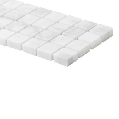 Mosaïque Shannon blanc 6,5 x 30 cm GoodHome
