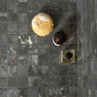Mosaïque sol et mur anthracite 30 x 30 cm Shaded