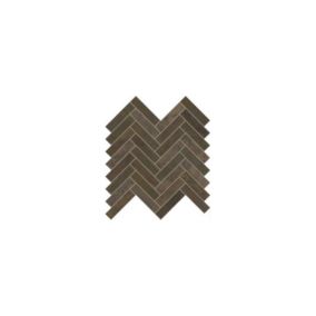 Mosaique sol / mur chevron effet métal cuivre 28,1x28,1cm IONIC MAGNETIC COPPER (vendu par boite de 0.55m2)