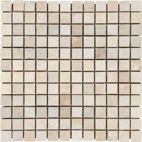 MOSAIQUE SURFACE IVOIRE 1 PLAQUE 30,5 x 30,5 CM CASA LINEA