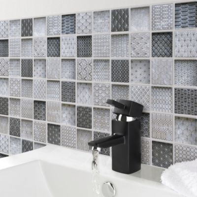 Mosaïque Tennessee noir et blanc 4,8 x 4,8 cm