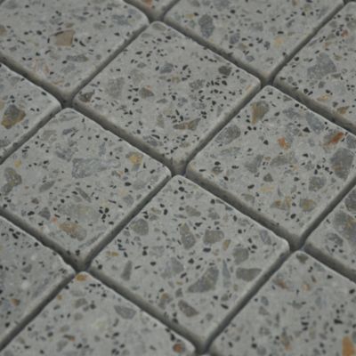 MOSAIQUE TERRAZZO LIGHT GREY 1 PLAQUE 30,5 x 30,5 CM CASA LINEA
