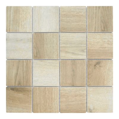 Mosaïque Tinian bois 30 x 30 cm GoodHome