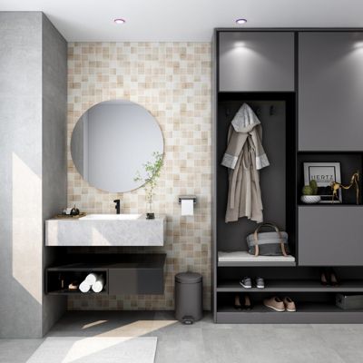 Mosaïque Tinian bois 30 x 30 cm GoodHome