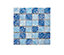 Mosaïque travertin Baroque bleu 4,8 x 4,8 cm