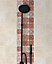 Mosaïque travertin Baroque marron 10 x 10 cm pierre naturelle