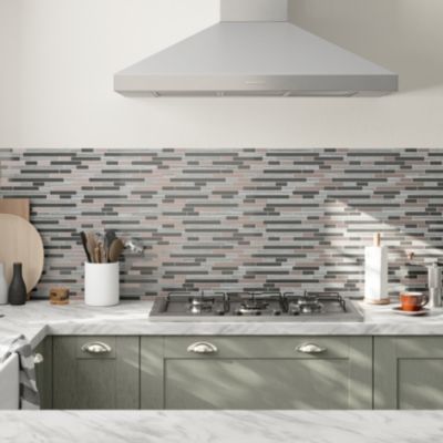Mosaïque verre gris 30x30cm Foxe GoodHome