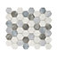 Mosaique verre recyclé Arthur gris L. 32,5 x l. 28 cm Mat Inter