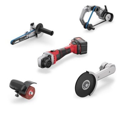 Moteur de base sans fil TRINOXFLEX 18,0 V BME 18.0-EC/5.0 SET FLEX avec 2 batteries et L-BOXX