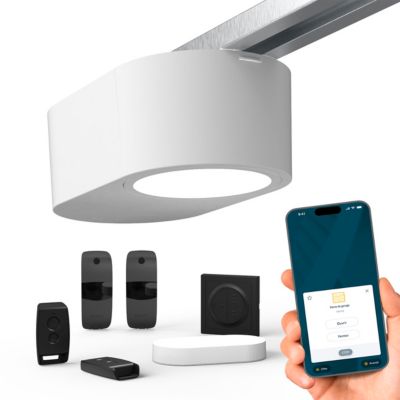 Moteur pour porte de garage Serenia 1100 io Connect - Somfy - Portes allant jusqu'à 11m² et 100kg - H. 2.35m et L. 4.5m - Contrôle à distance