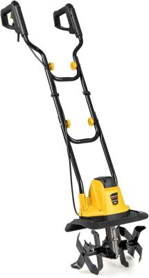 Motobineuse Electrique Filaire 1200W,Manuelle à Fraise 10 A,Largeur de Travail et Profondeur de Travail 22cm (Jaune,Largeur 32,5)
