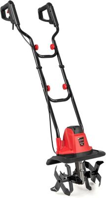 Motobineuse Electrique Filaire 1200W,Manuelle à Fraise 10 A,Largeur de Travail et Profondeur de Travail 22cm (Rouge,Largeur 32,5)