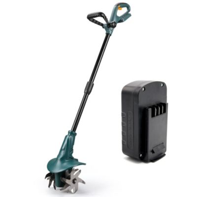 Motobineuse sans fil 18V FISHTEC 4 fraises 20 cm x 8 cm batterie lithium incluse