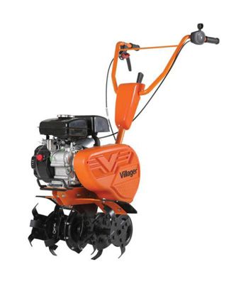 Motobineuse thermique 2 2cv petite largeur 4 fraises protèges plantes VILLAGER VTB 4310V