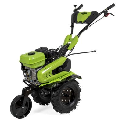 Motoculteur à essence Moteur 4T 212 Cm3 7CV 5200W + Jeu de FRAISES + Butteur VITO