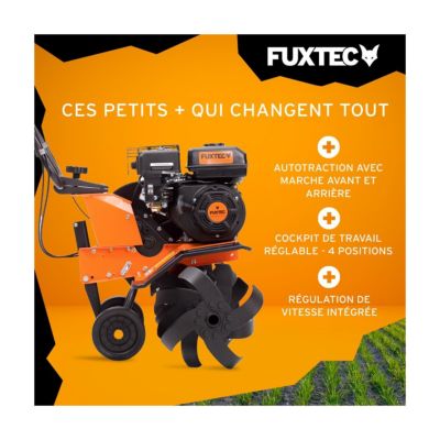 Motoculteur thermique - FUXTEC FX-AF1212 - 212cm3 motobineuse largeur 85cm