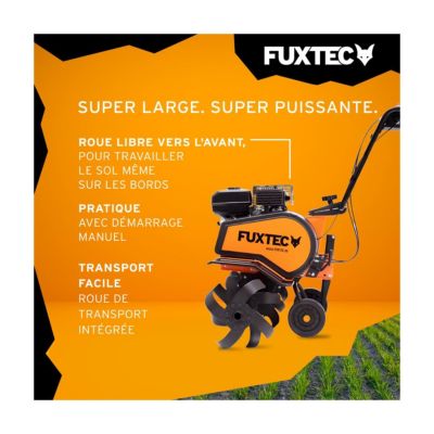 Motoculteur thermique - FUXTEC FX-AF1212 - 212cm3 motobineuse largeur 85cm