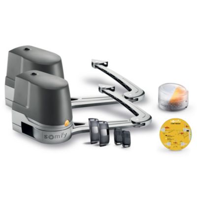 Motorisation à bras pour portail battant Evolvia Flash - Somfy - Vantail max 2m et 200kg - Fabriqué en France