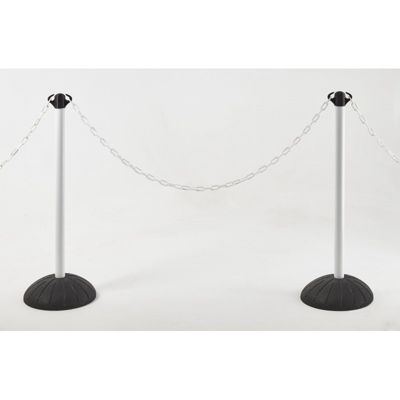 Mottez potelet avec socle en caoutchouc noir pro b347sbc