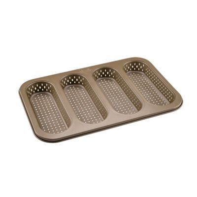 Moulle Pour Baguette De Pain Moule à Baguette, 3 Moules En Acier Anti-adhésif Et Perforé Pour La Cuisson Du Pain Français, Passe Au Four Pour Sous-sandwichs (noir Moule Baguette Four