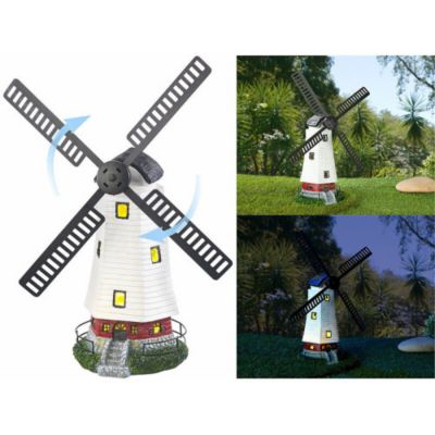 Moulin décoratif solaire à led 32 cm