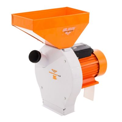 Moulin electrique a cereales RURIS Gospodar A1, 2700 W, capacite 180 kg/h, 4 tamis et systeme anti-refoulement, mouture grains et
