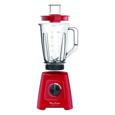 Moulinex Blender électrique, Mixeur, 600 W, Bo1,25 L, 5 programmes, 4 lames amovibles, Smoothies,