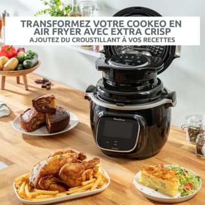 Moulinex Cookeo Extra Crisp, Couvercle air fryer, Recettes croustillantes, EZ150800