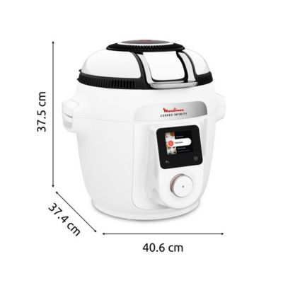 Moulinex Cookeo Infinity, Air fryer + multicuiseur sous pression, Sans pale de mélange, 16 programmes