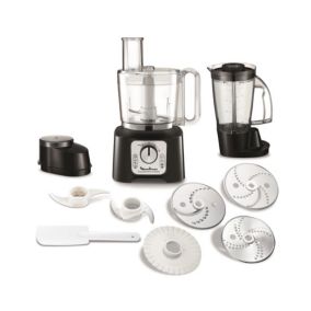 MOULINEX Double Force Compact Robot multifonction, 2 sorties moteur, 2 vitesses, Blender Smoothies et Shakes, 9 accessoires