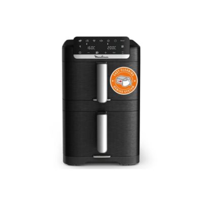 Moulinex Easy Fry Crispy Stack EZ7568F0 friteuse sans huile double 10 L noire controle tactile
