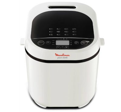 MOULINEX Machine a pain 1 kg, 20 programmes automatiques, Programme sans gluten, Maintien au chaud, Pain Doré OW210130