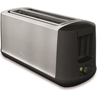 MOULINEX Subito Select Grille-pain, 2 longues fentes, 7 fonctions de dorage, Tiroir ramasse-miettes amovible LS342D10