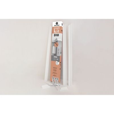 Moulure de plafond Polystyrène 80 x 80 x 2000 - D10-ROOMKIT DECOFLAIR - 1 pièce