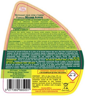 Mousse active Pivert pour vitre d'insert 500 ml