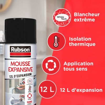 Mousse expansive Rubson aérosol multi-usages 12L