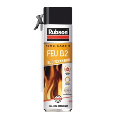 Mousse expansive Rubson Feu B2 aérosol 500ml
