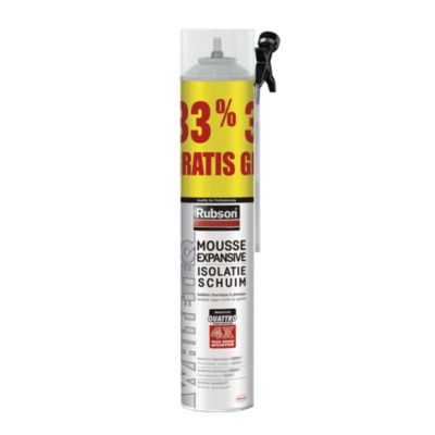 Mousse expansive Rubson Portes et Fenêtres aérosol 750ml